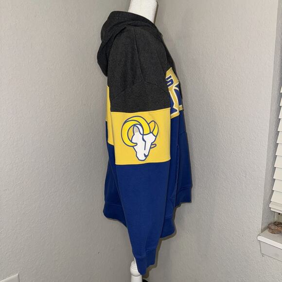 Starter Los Angeles Rams Hoodie Men's 3XL Multi Cotton Long Sleeve Drawstring - Picture 2 of 10